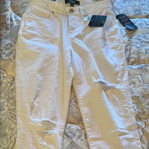 Lularoe white distressed jeans
